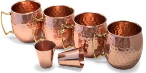 Copper Hammered Mule Mug