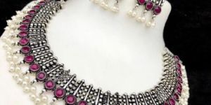 German Silver Necklace Set