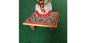Marble Ganesh with Chowki