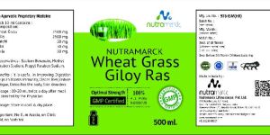 NUTRAMARCK WHEAT GRASS & GILOY RAS