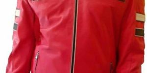 Mens Red Leather Jacket