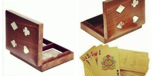 Wooden Playing Card Box Games