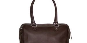 Brown Leather Duffle Bag