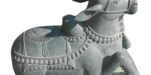 Granite Nandi Statue