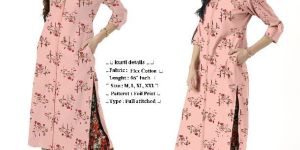 Flex Cotton Foil Print Kurtis