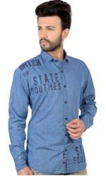 Printed Casual Denim Shirts