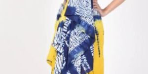 Shibori Printed Cotton Saree