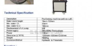 Coil pressing machine Model No. KDDK-178