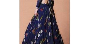Printed Designer Gown