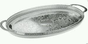 Silver Plated Oval Tray