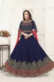 Georgette Embroidered Anarkali Salwar Suit