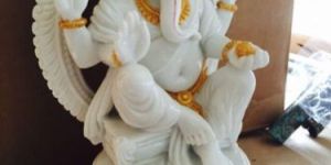 White Marble Ganesh Statue