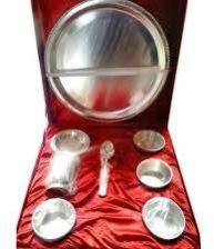 Silver Plated Bhojan Thali