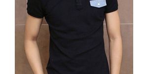 Mens Polyester Collar T Shirt