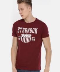 Mens Printed Round Neck T-Shirt