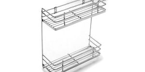 Stainless Steel Two-Tier Spice Rack