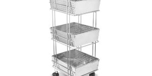 Stainless Steel Vegetable Trolley Basket
