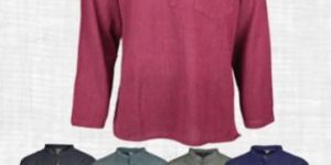 Mens Full Sleeve Cotton Short Kurta