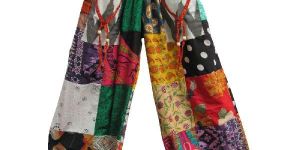 Patchwork Harem Pants