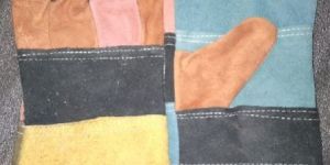 Leather Multicolor Gloves