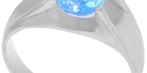 Natural Blue Topaz 925 Sterling Silver Ring
