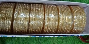 Golden Acrylic Stone Bangles