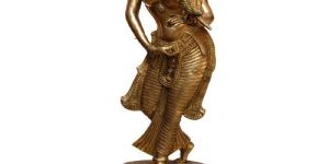 Brass Dancing Lady Statue