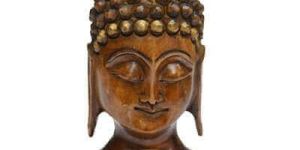 Wooden Buddha Face