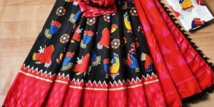 Designer Printed Cotton Saree