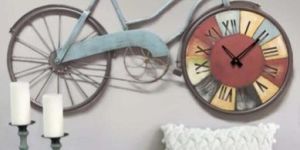 Antique Wall Decore Cycle Clock