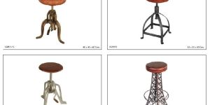 ARTISANS ARTS LEATHER STOOLS