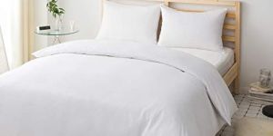 White Double Bed Sheet Set