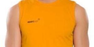 Mens Yellow Sleeveless T-Shirt