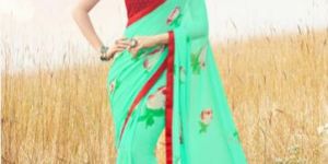 Printed Georgette Saree