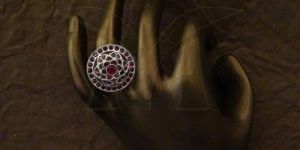 Silver Round Antique Finger Ring