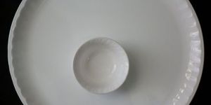 Plastic Fiber Buffet Plate