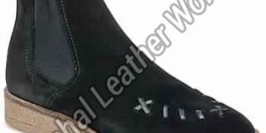 Saddled Creepers Black Woman Shoes Ankle Boots