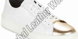 Sneakers Low Cut Basic White / Gold Women Shoes Sneakers
