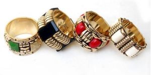 Metal Stone Bangles