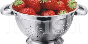 German Colander With Strawberry Cutting & Riveted