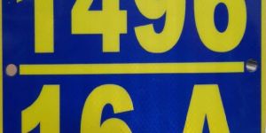 Retro Reflective Number Plate