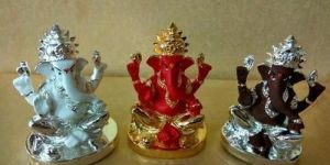 Gold Plated Ganesh Statue