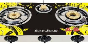 3 Burner Automatic Glasstop Gas Stoves (SS-005)