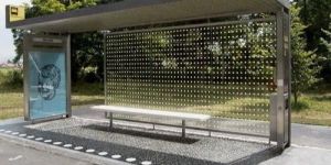 Stainless Steel Bus Shelter