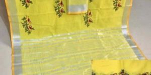 Pure Linen Casual Wear Sarees