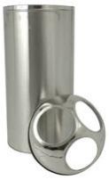 Metal Silver Trash Bin