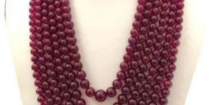 Ruby Beads Necklace