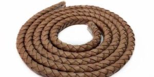 OVAL BRAIDED LEATHER CORD