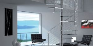 Glass Spiral Staircase