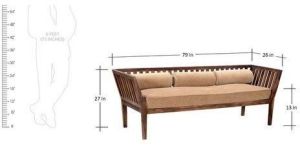 Living Room Wooden Sofa